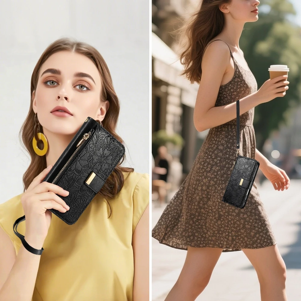 Flip Leder Telefon Abdeckung Für Samsung Galaxy S25 Rand S24 Ultra S23 S22 A07 A05s A04e F04 A13 A12 A15 A16 A17 A22 A23 A24 A25 A26