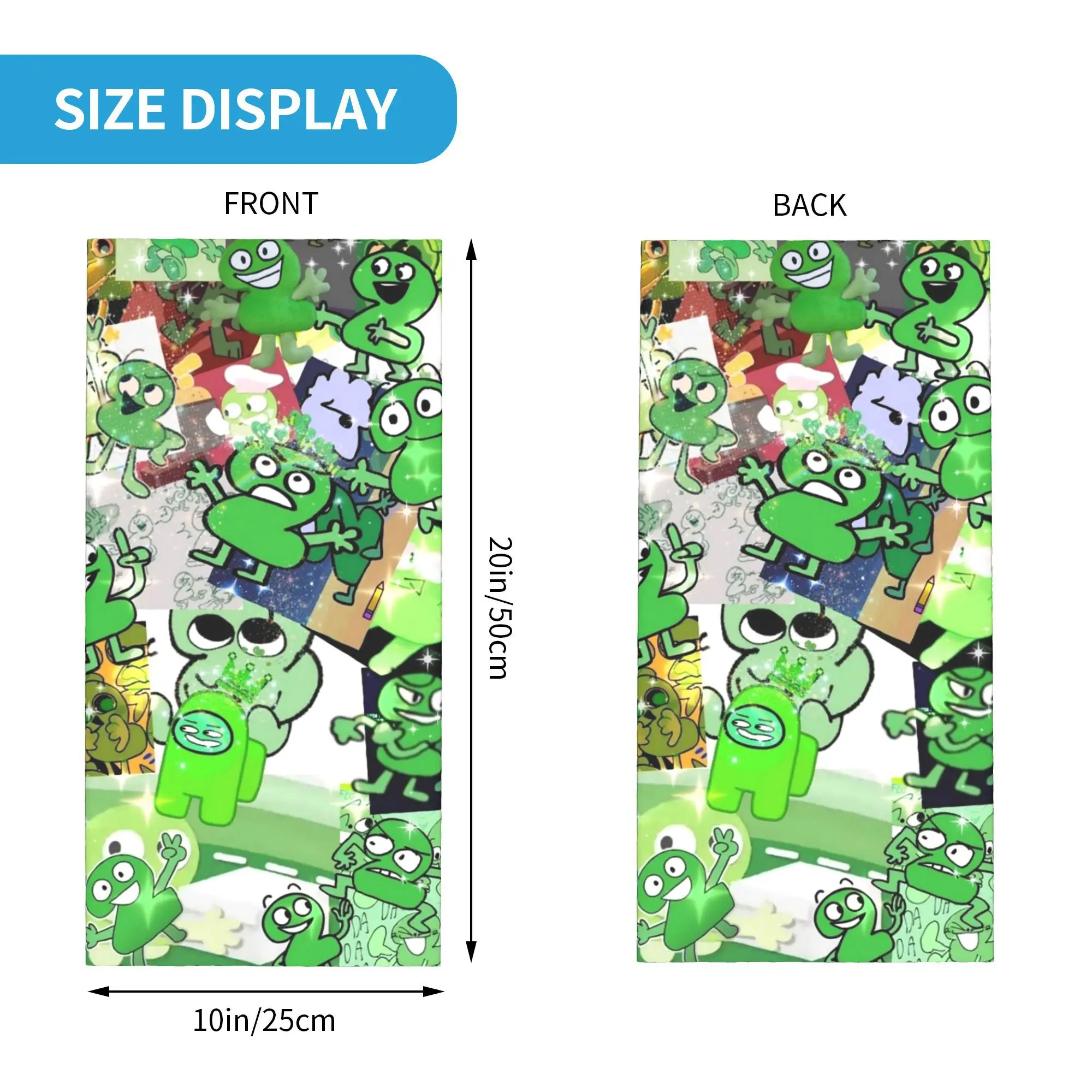 TWO BFDI Bandana Neck Gaiter Printed Wrap Scarf Multifunction Cycling Scarf Hiking Fishing Unisex Adult Winter