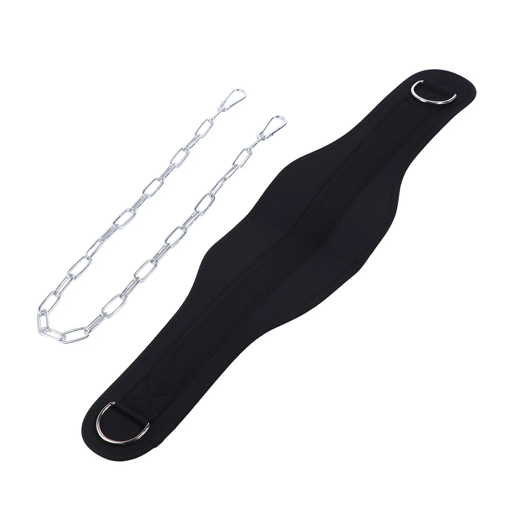 

Double Layers Weighted Pull-up Belt Thicken Adjustable Weight Lifting Belt Comfortable Iron Chain Weighted Muscle-up Belt