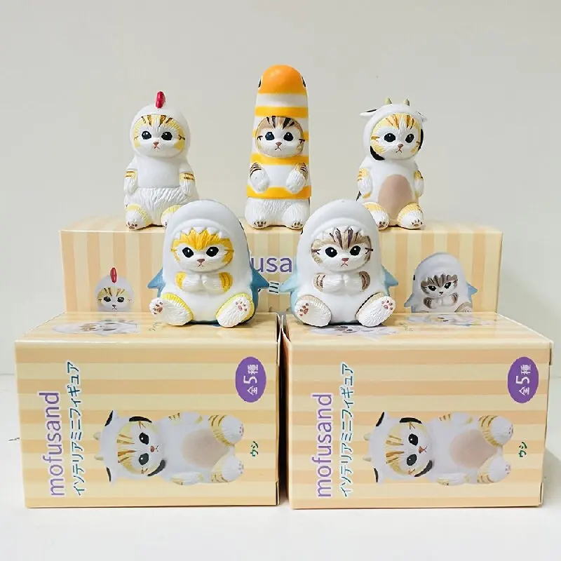 Яйцо Eikoh в коробке, искусственная кошка, Акула, иллюстрация, дизайнерская коллекция акул, кошка, пейзаж, 5 украшений для детского подарка