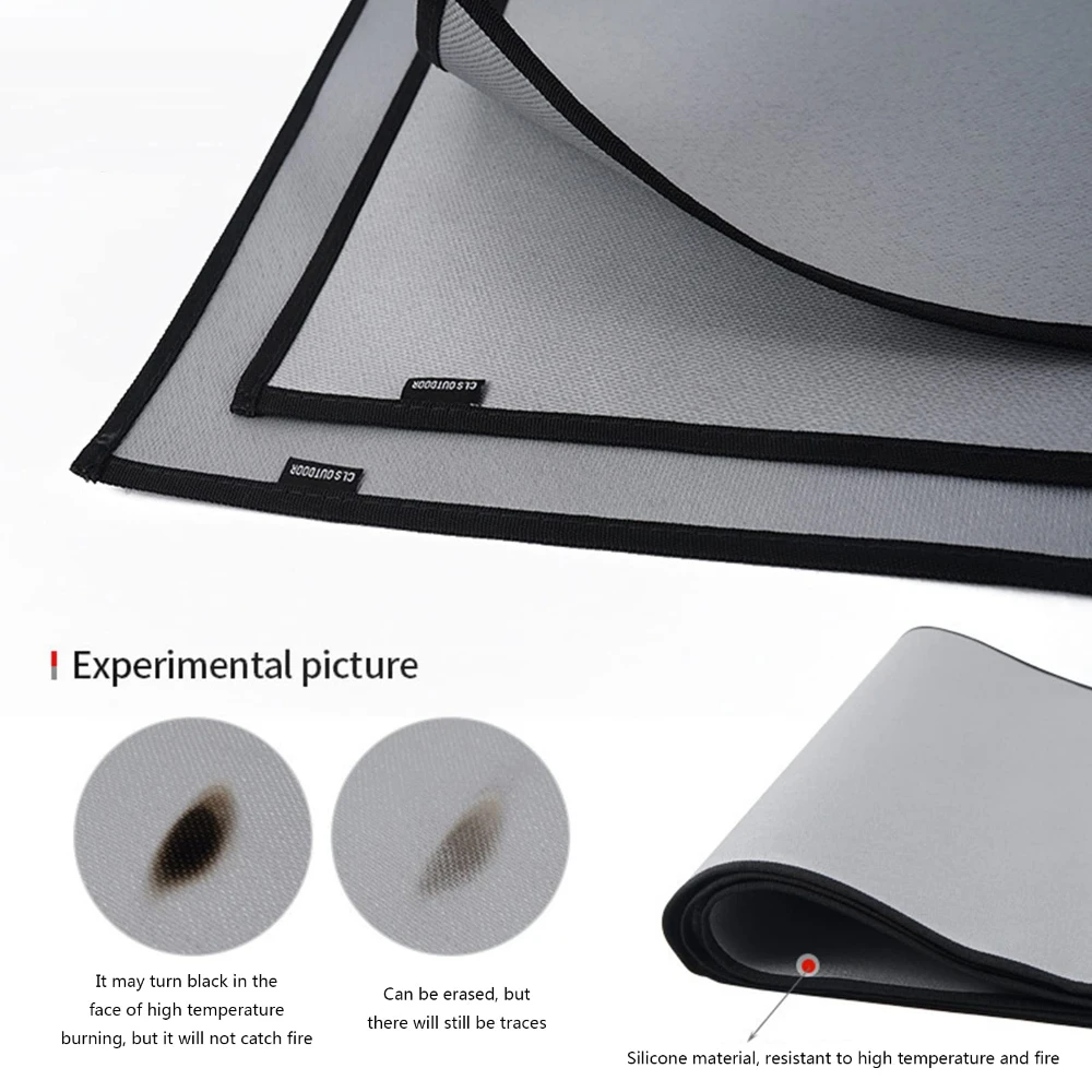 New Outdoor Camping Fireproof Cloth Picnic Barbecue Insulation Mat Flame Retardant Your Deck Patio Lawn Campsite from Fire Burn