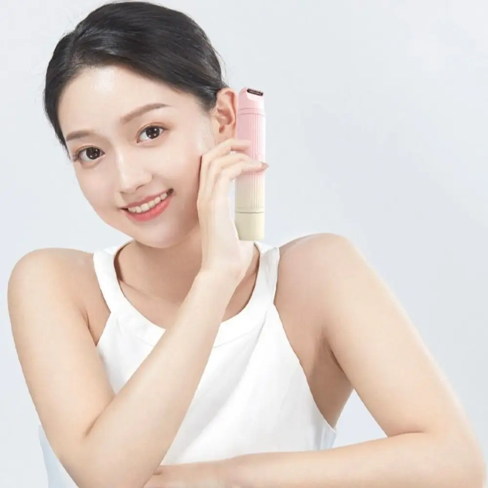 Portable 2 in 1 Electric Shaver Rechargeable Double Head Electric Epilator Detachable Head Hair