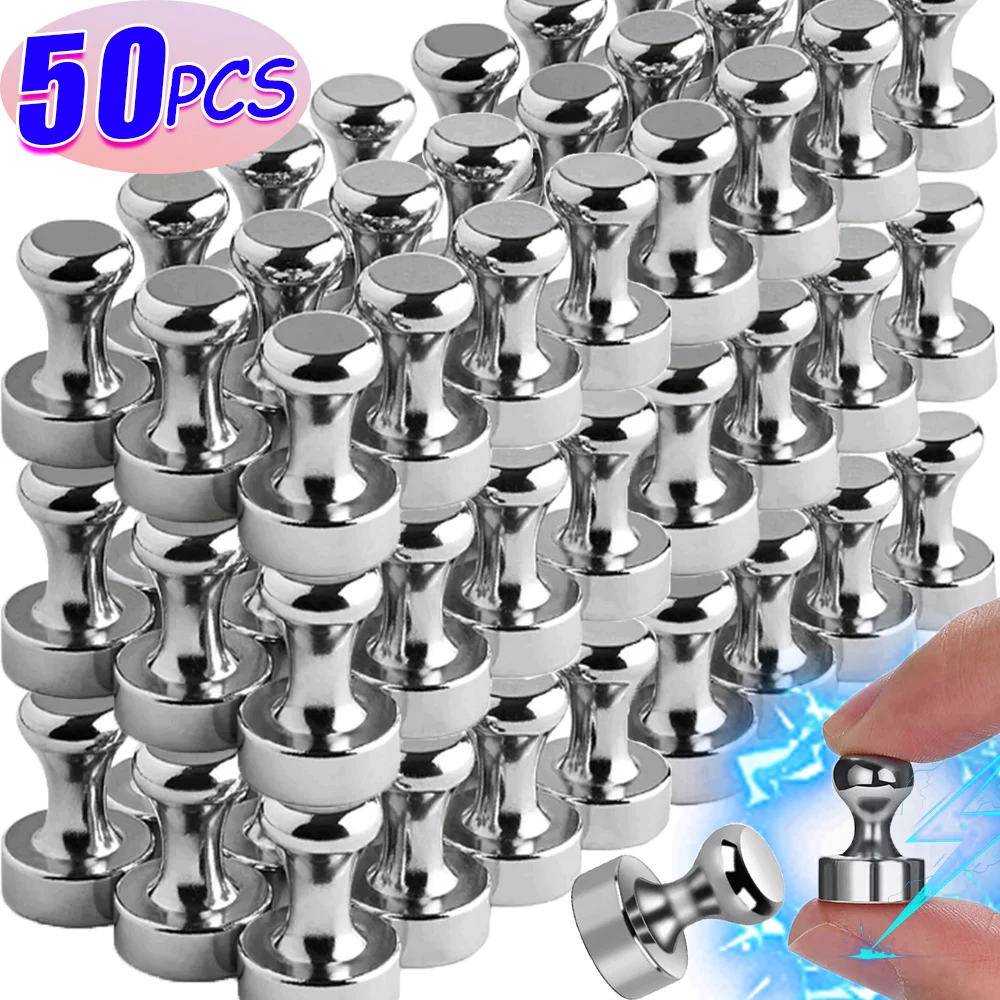 1/50 pçs pinos magnéticos de neodímio polegares magnéticos para quadro branco cone super forte geladeira pushpin ímãs ferramentas de armazenamento em casa