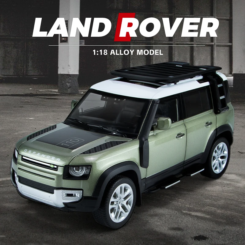 

1/18 Large Land Rover Defender Alloy Car Model Boy Simulation Range Rover Model Children's Toys Men's Collection Ornaments