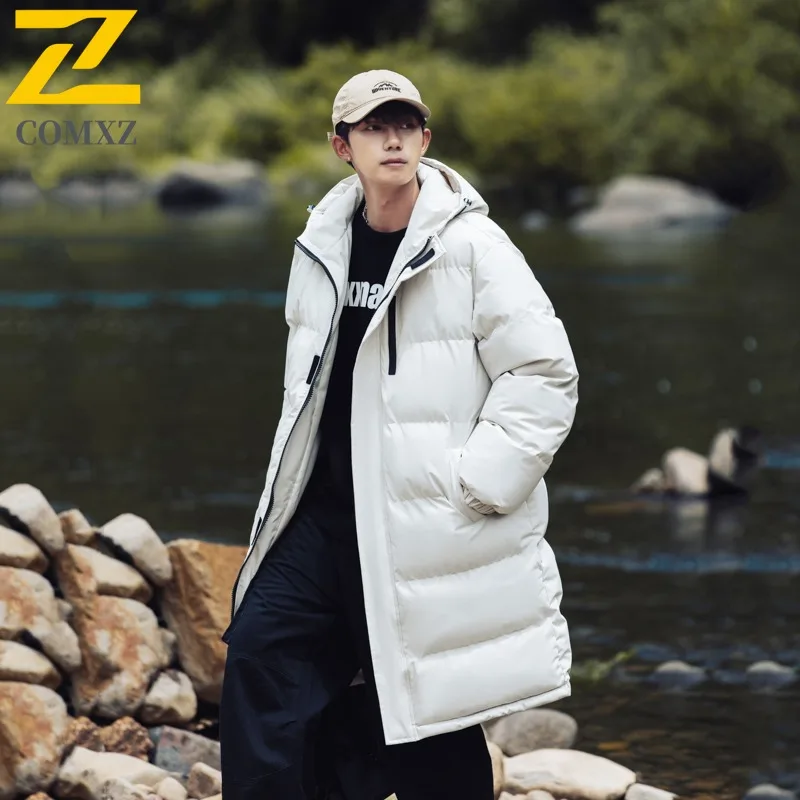 COMXZ الراقية معطف الحشو يندبروف بلون الأعمال مأدبة الغولف الفاخرة الحشو 2025 السفر وسيم الرجال الشتاء سترة