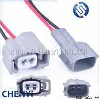 Conector de Inyector de Combustible de 2 Pines, Macho y Hembra, con Cable para Toyota Corolla, Camry, RDX, RAV4 6189-0611 90980-11875