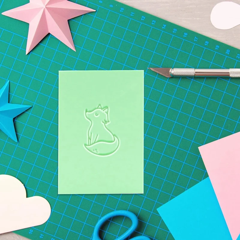 ختم مطاطي أخضر ، طوب منحوت للطوابع ، 6 ، 6 "x 4" ، 15x10 ، 6