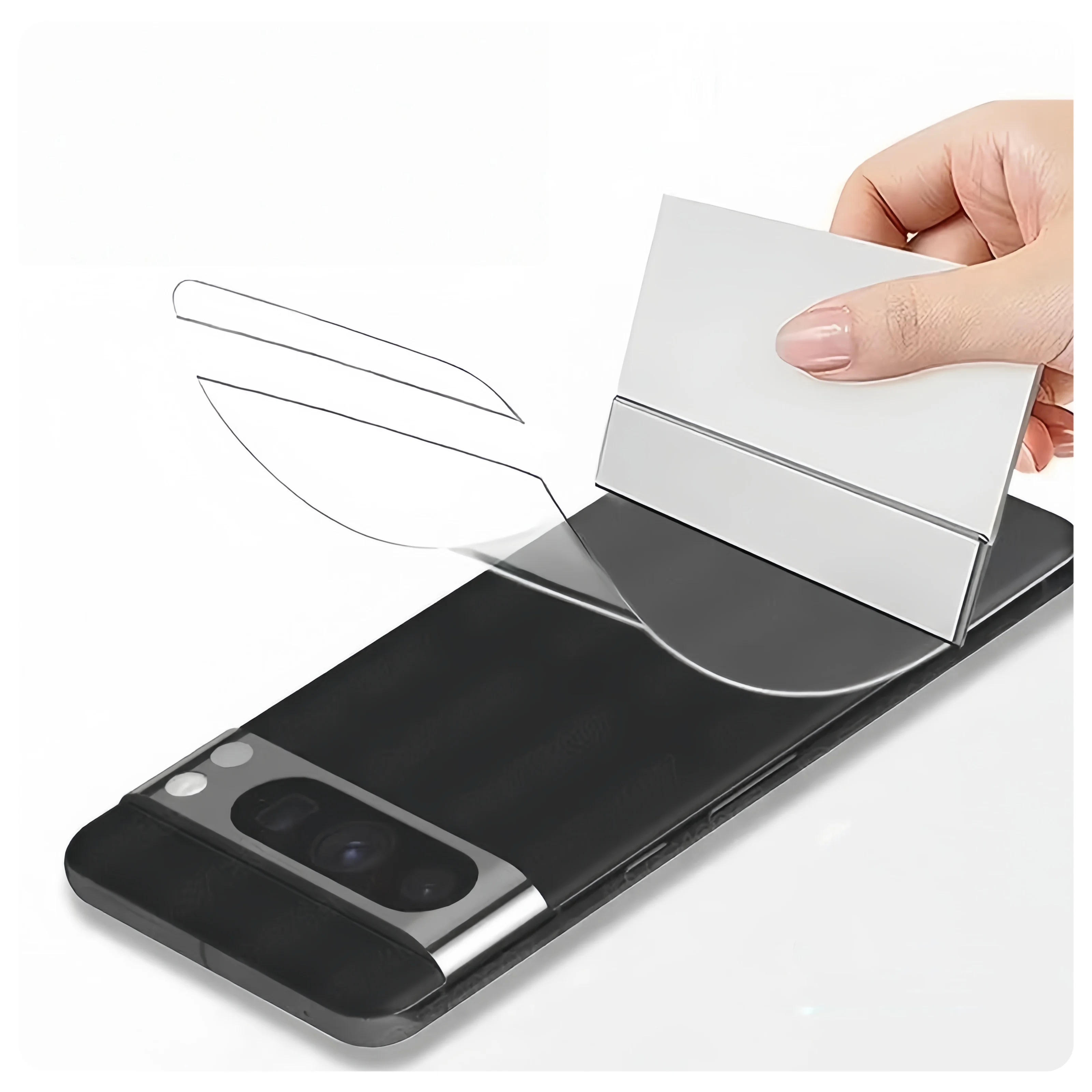 Película Protectora de Hidrogel Transparente para Teléfono, Adhesivo para Google Pixel 10/9/8/7/6Pro, Adhesivo Transparente de Cobertura Total
