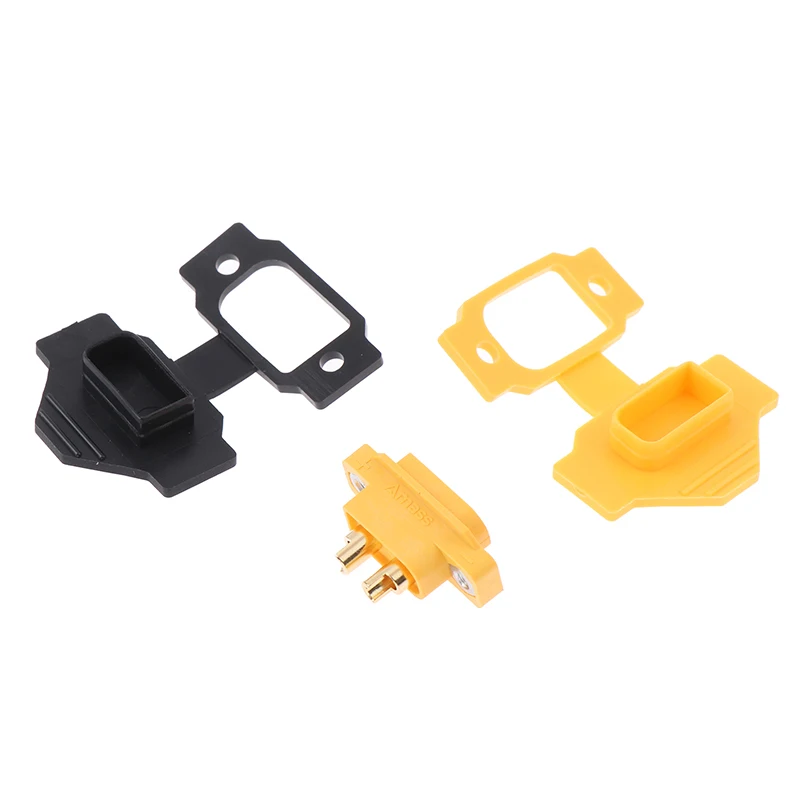 4PCS NEW XT60E-F XT60E-M Model Airplane Battery Gold-Plated 30A High Current Fixed Seat Safe Female Plug Connector