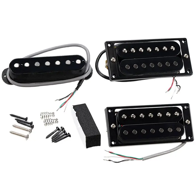Y49A-Alnico 5 Magnet Single Coil Humbucker Pickup Replacement Set For HSH Electric Guitar For ST For Style