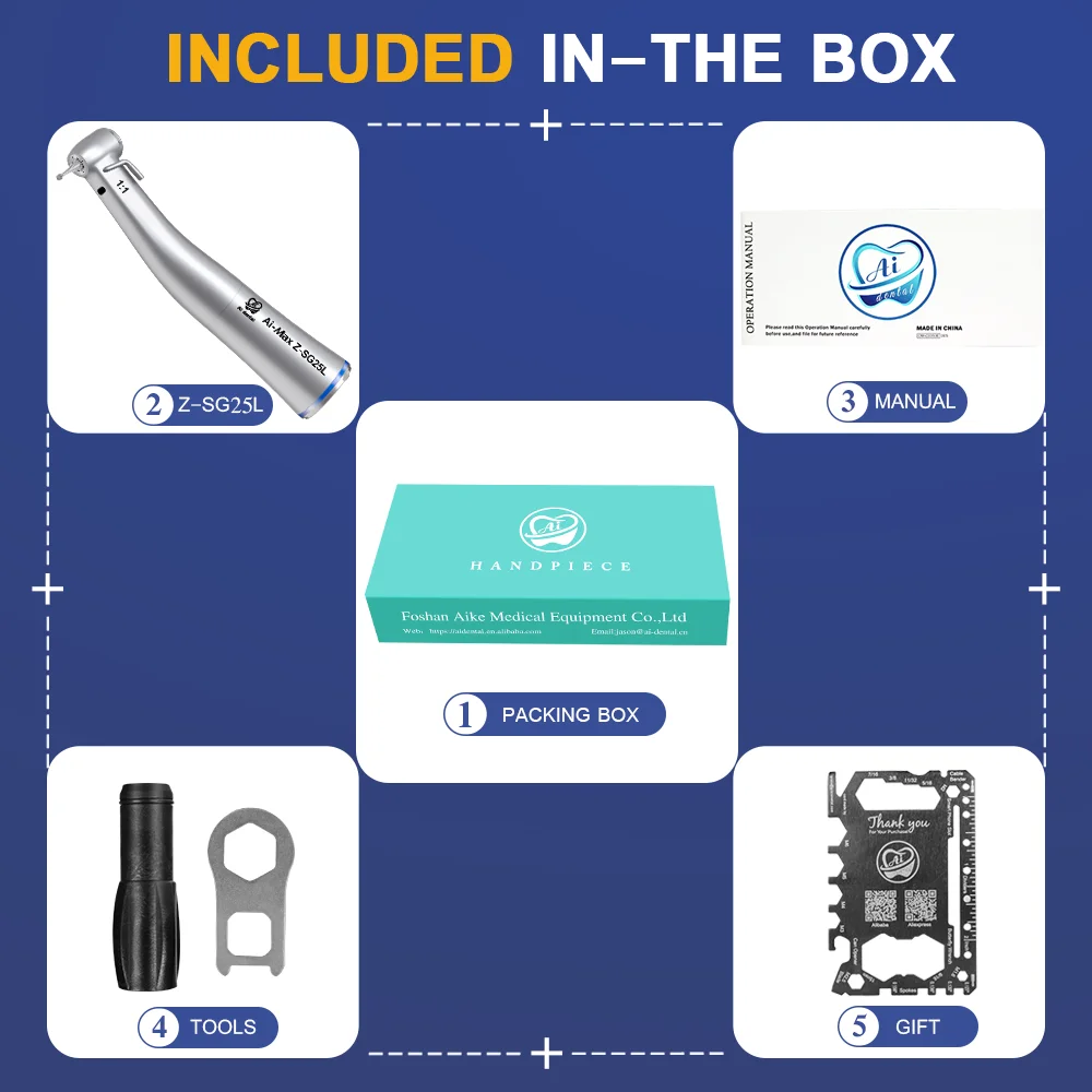 ห้องปฏิบัติการสแตนเลสด้านนอกน้ำสเปรย์ทันตกรรมเกาหลี Implant Contra Angle Handpiece ศัลยกรรมเครื่องเครื่องมือเครื่องมือ