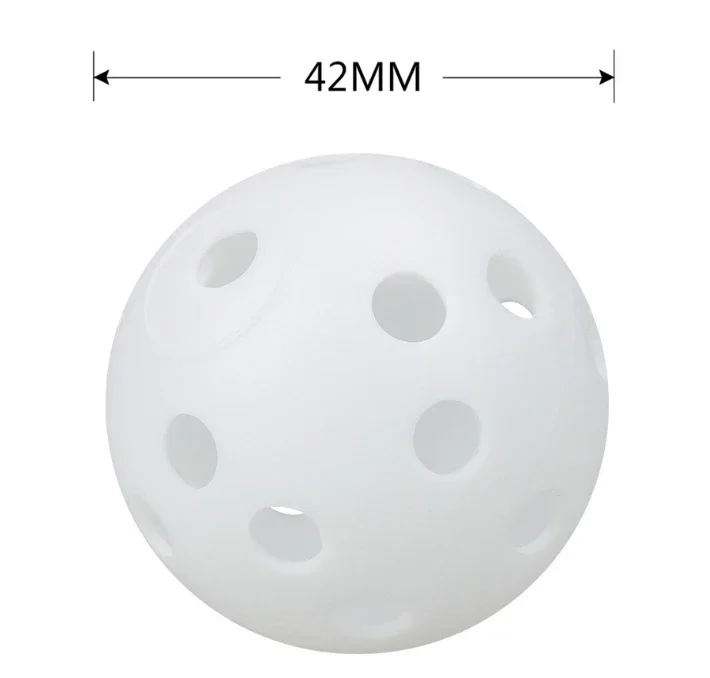 24 Teile/beutel 42 MM Luftstrom Kunststoff Perforierte Farbe Indoor Praxis Golfbälle Gut für Ihre Haustiere golf ball