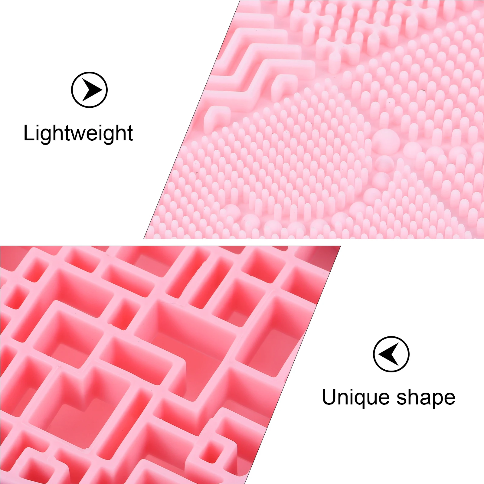 環境に優しいシリコン製メイクブラシクリーナーマット、耐久性があり再利用可能な2 in 1デザインで、効果的なメイク落としと保管が可能