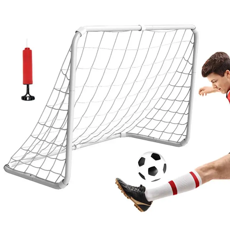 

Portable Soccer Goal Metal Outdoor Soccer Goal Detachable Design Outdoor Sports Toys For Holiday Christmas Birthday And Children