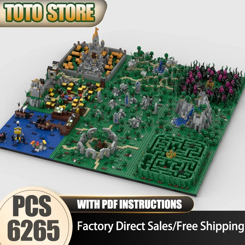 

City street View Model Moc Building Bricks Fantasy World Technology Modular Blocks Gifts Christmas Holiday Toys DIY Set Assembly