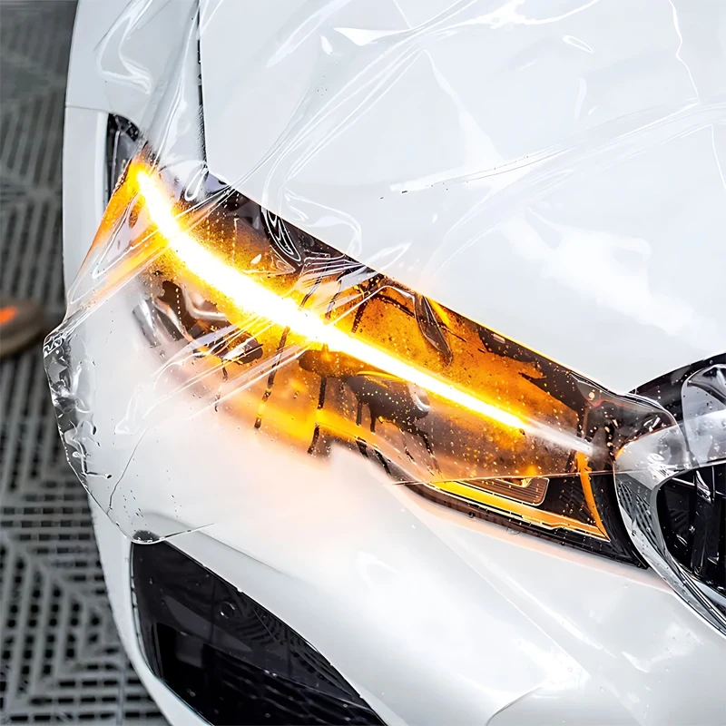 Car Headlight & Taillight & Fog Light Lamp wrap Film Smoke Black TPH PU PPF Protective Film For Car Styling Motorcycle Decorate