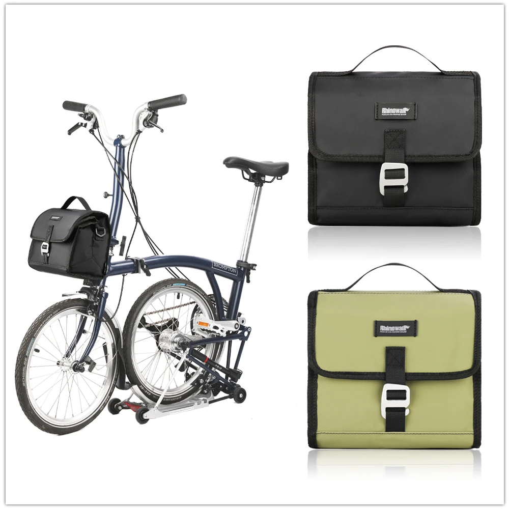 Rhinowalk Bike Handlebar Bag 4L-7L 100%Waterproof Cycling Insulated  Shoulder Bag For Brompton Folding Bike Mini Velo front bag