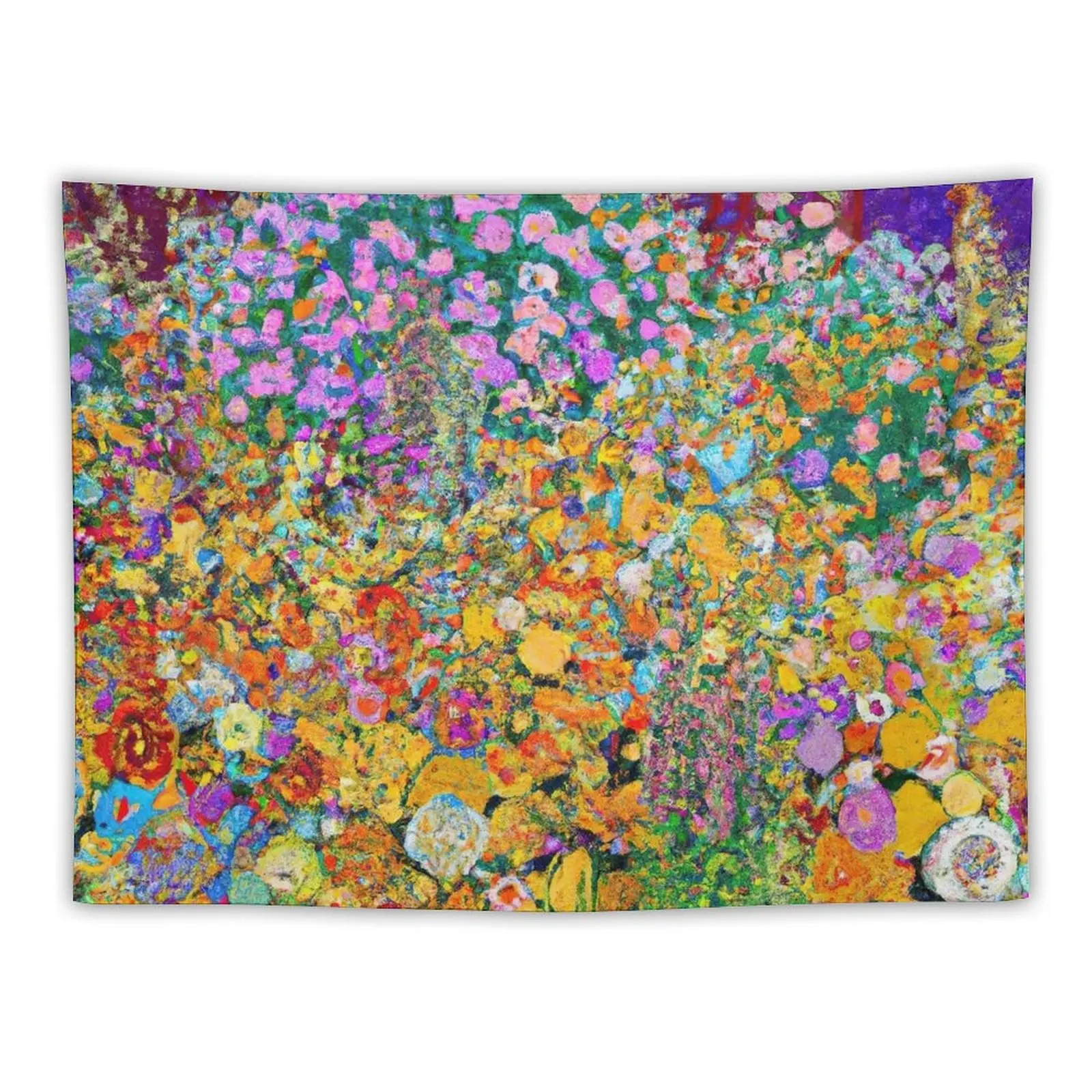 

Gustav Klimt Flower Garden Tapestry Aesthetics For Room Bedrooms Decor Room Decoration Accessories Carpet On The Wall Tapestry