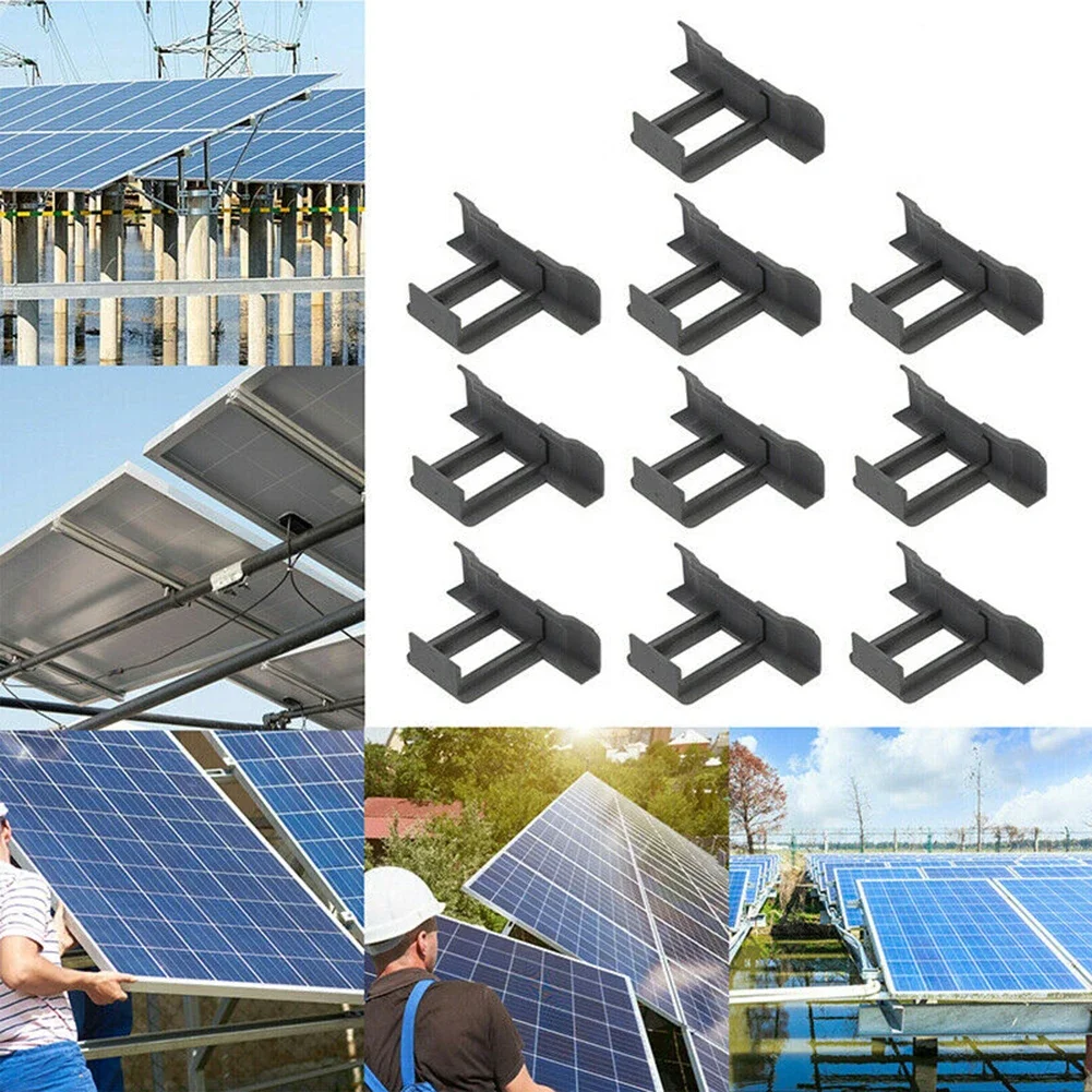 

10Pcs 30/35/40mm Solar Water Drainage Diversion Clip Solar Panel Water Drain Cleaning Clips For Photovoltaic Mud Remove