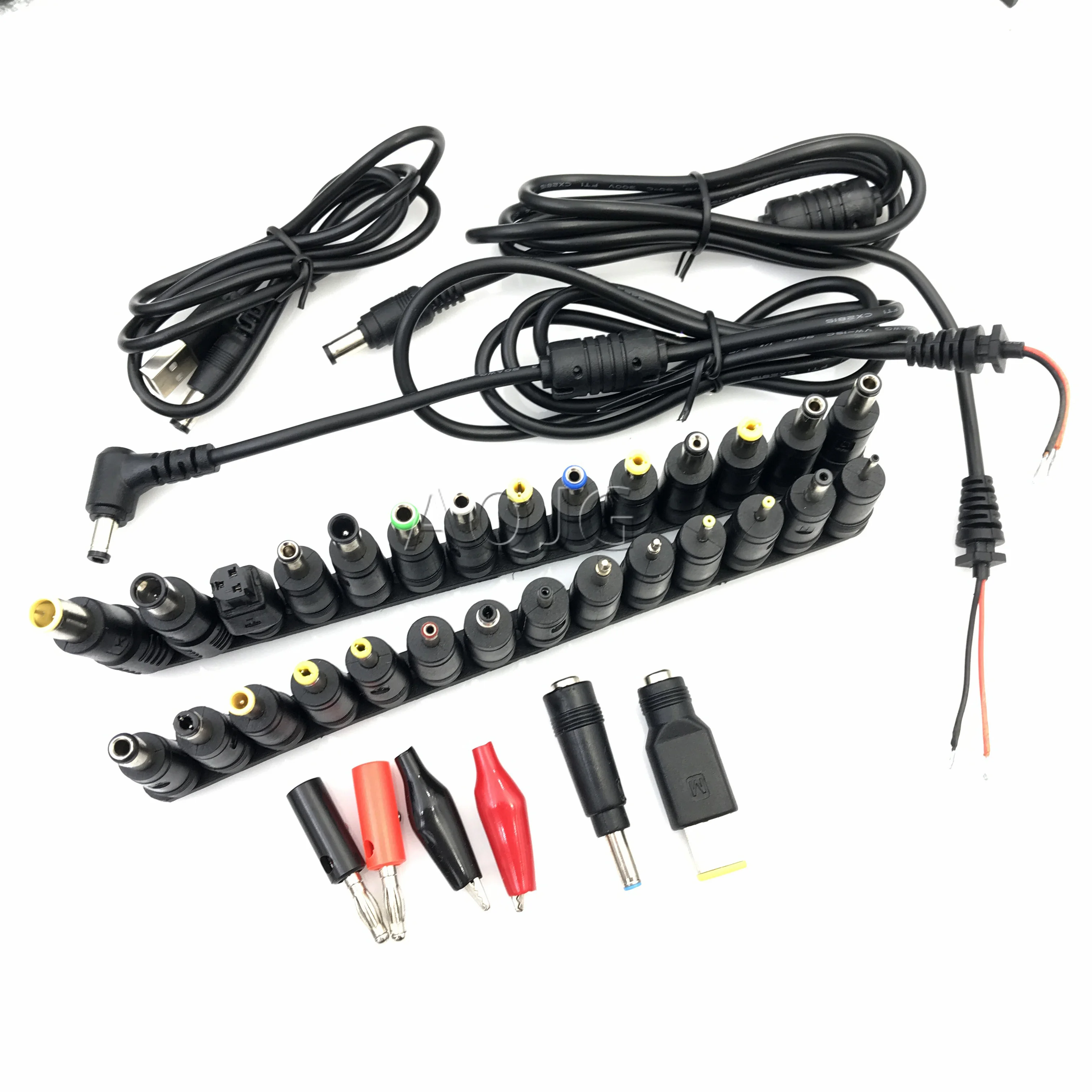 30pcs/Set Universal DC Power Supply Adapter Connector Plug DC conversion head DC jack  For laptop Computer AQJG