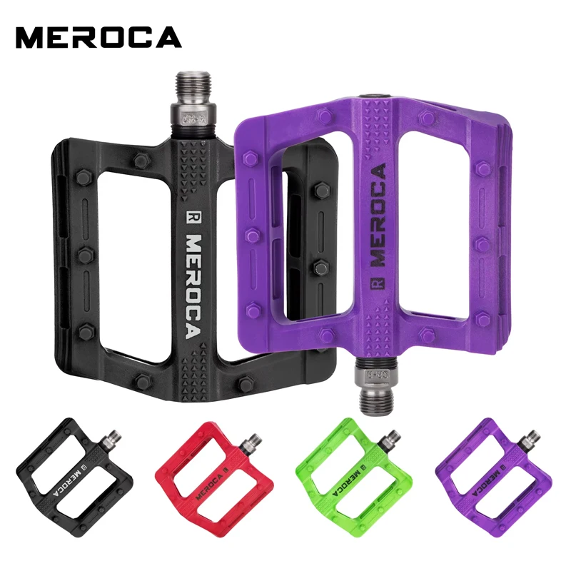 

MEROCA велосипедная большая педаль с ЧПУ, высокопрочная педаль с подшипником из алюминиевого сплава, противоскользящая педаль для горного велосипеда