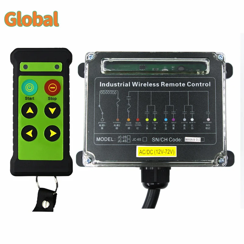 

JC-4S 4 buttons Industrial Wireless Radio Crane Remote Control switches winches Hoist track Crane Lift Controller