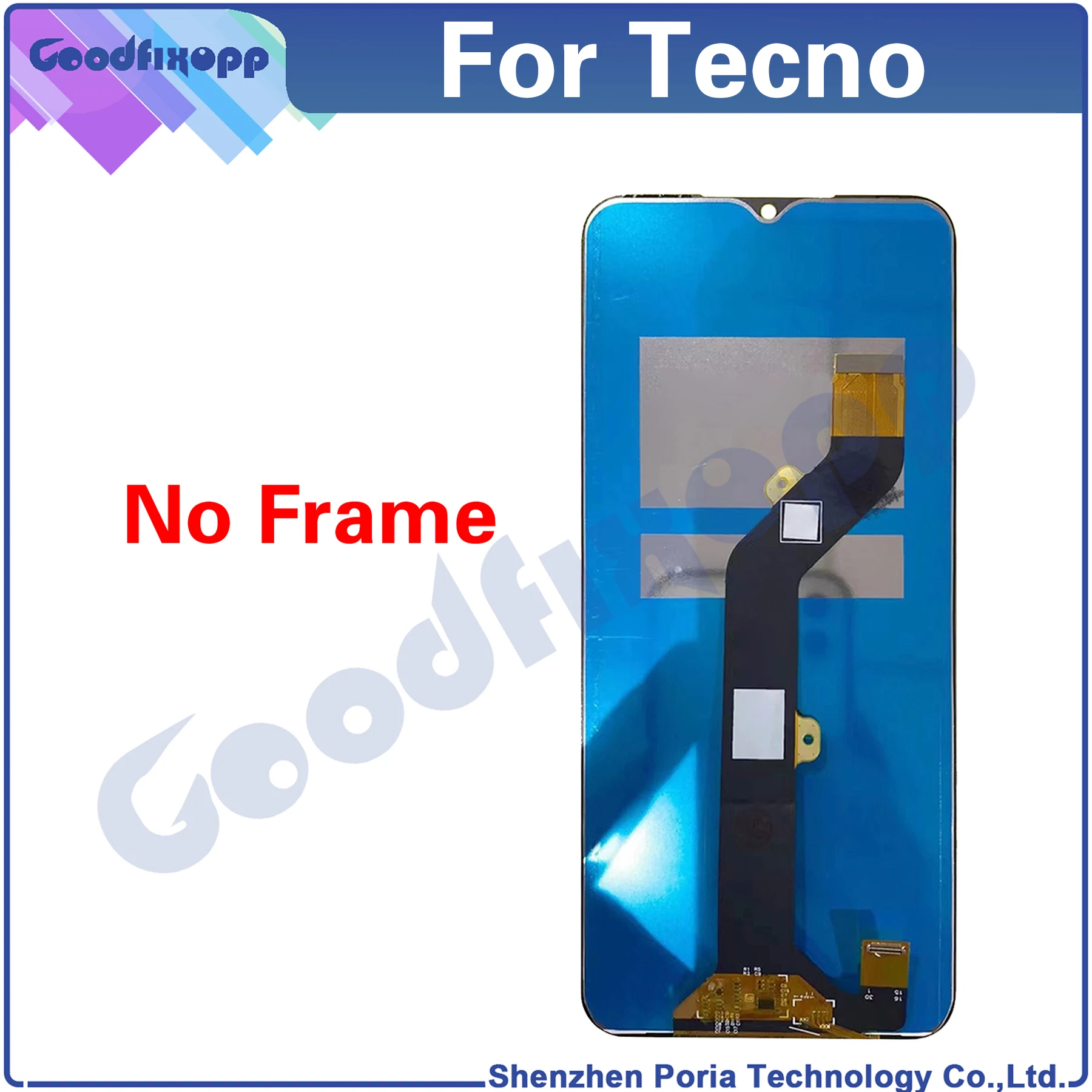 For Tecno Spark 8 KG6 KG6K / ltel A49 LCD Display Touch Screen Digitizer Assembly Repair Parts Replacement