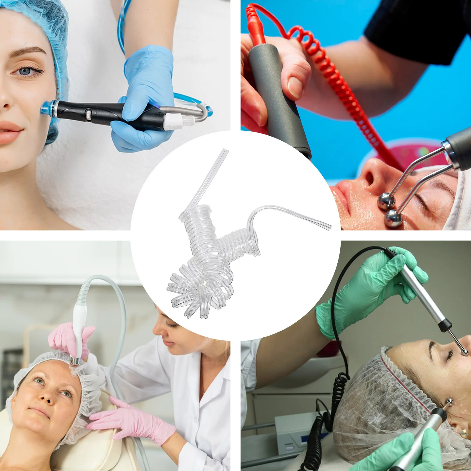 

Beauty Instrument Accessories Black Pearl Suction Pen Tube White Pearl Spring Hose for Facial Machine Sprayer Hydro Device