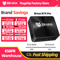 BMAX B7A Pro Mini Pc AMD Ryzen 5 7430U Processor AMD Radeon Graphics 16GB RAM 512GB SSD Windows 11 USB HDMI Type-C mini pc