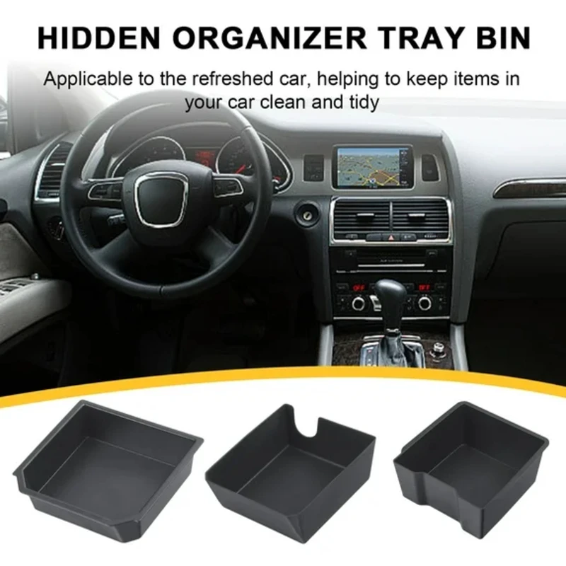 

For Tesla Model Y Juniper 2025 & Model 3 Highland 2024 2025 ABS Center Console Organizer Tray Armrest Storage Box Accessories