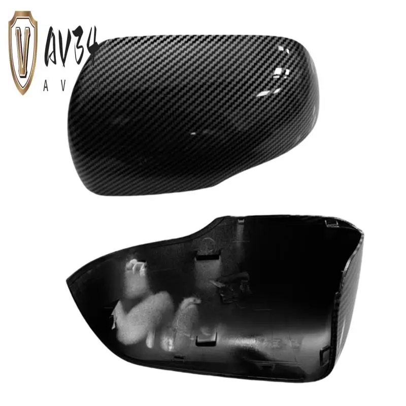 

AV34-Car Side Rearview Mirror Cover Carbon Fiber Door Mirror Shell For Kia Picanto 2012-2017 Car Accessories