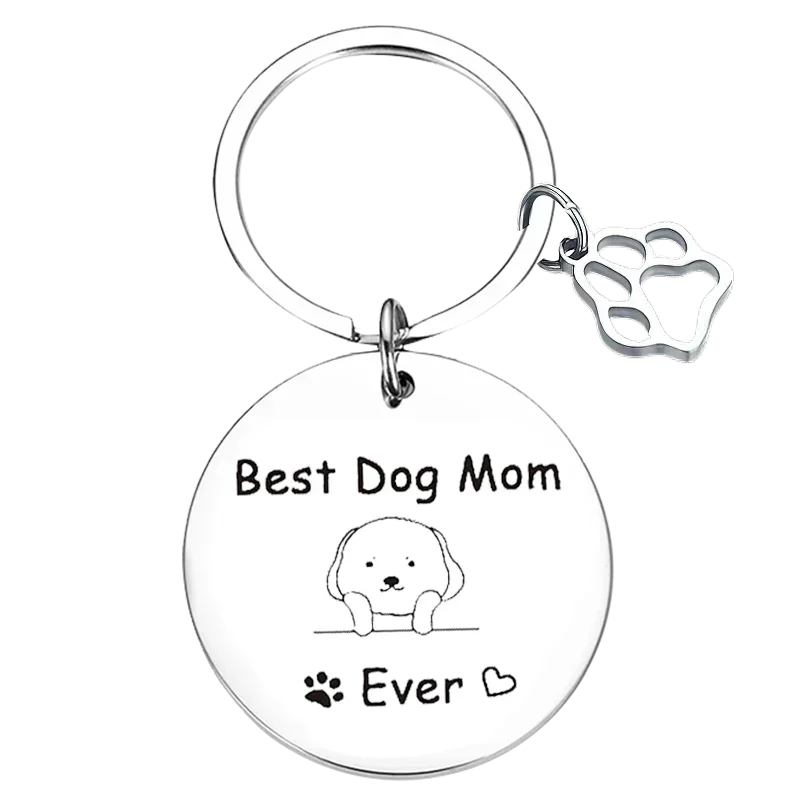 

Dog Mom Keychain Pendant Dog Grandma Gift Mothers Day Key Chain Pet dog Lover Gift