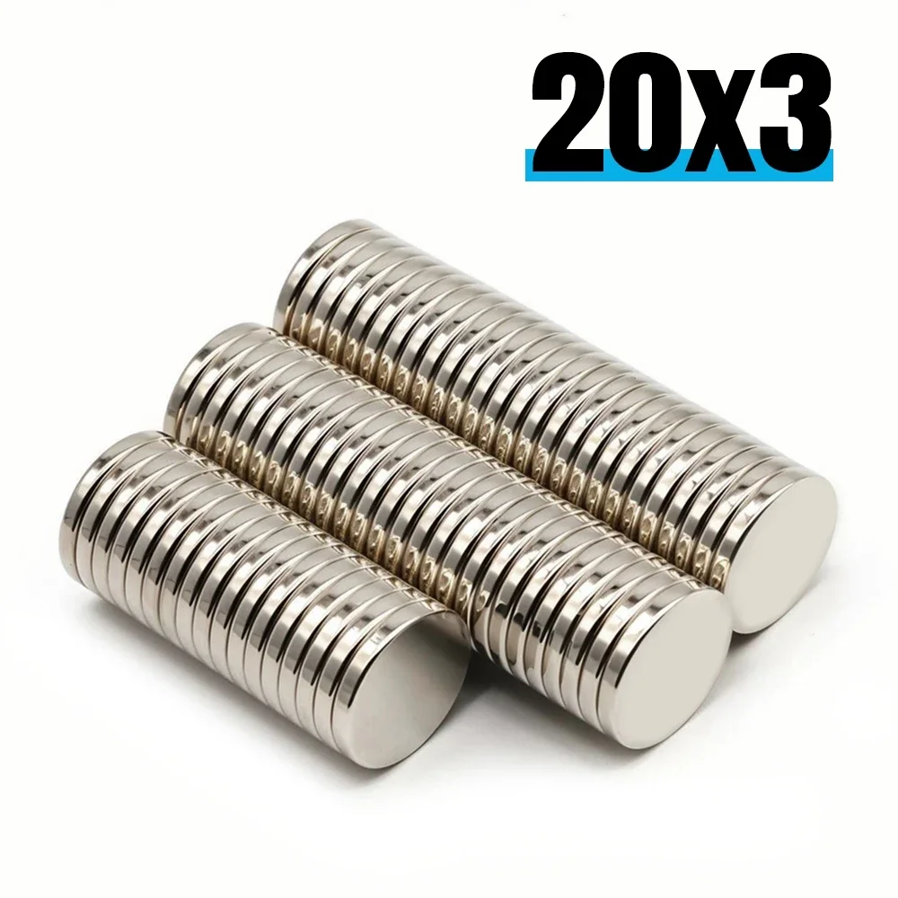 

20x3mm N35 Super Strong Round Neodymium Magnet Powerful Refrigerator Magnets NdFeB Permanent Magnetic imanes