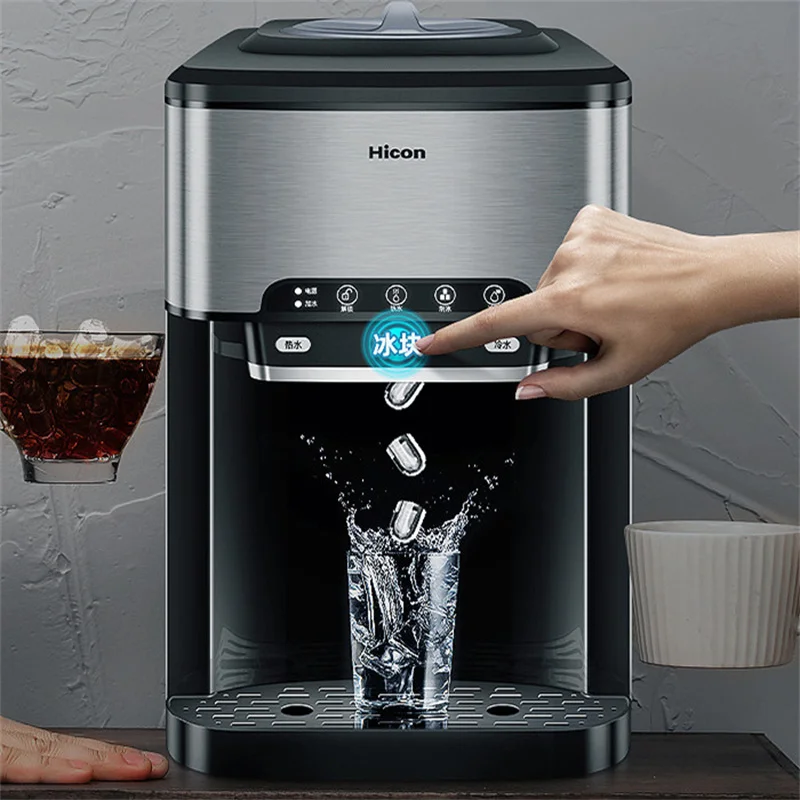 Drinking water ice  Maker, 48lbs Daily Ice Cube Makers,Stainless Steel Ice Makers Countertop,Tabletop Ice Maker Machine