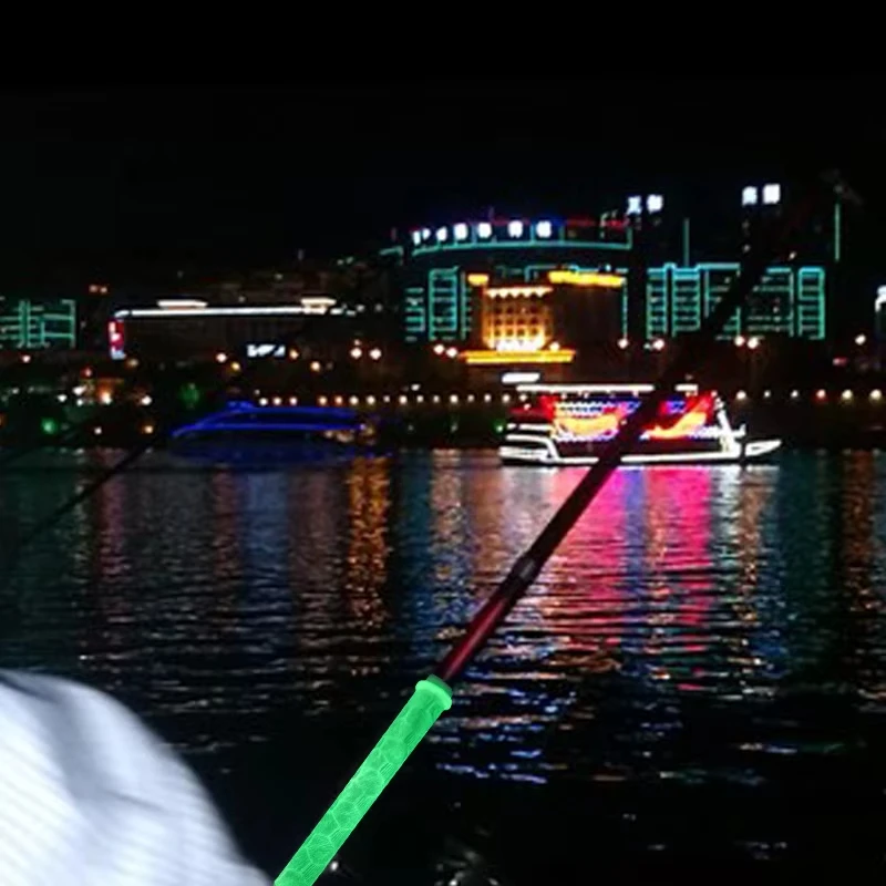 1 piece of luminous silicone anti slip fishing rod handle set, suitable for outdoor activities such as night fishing - view 5