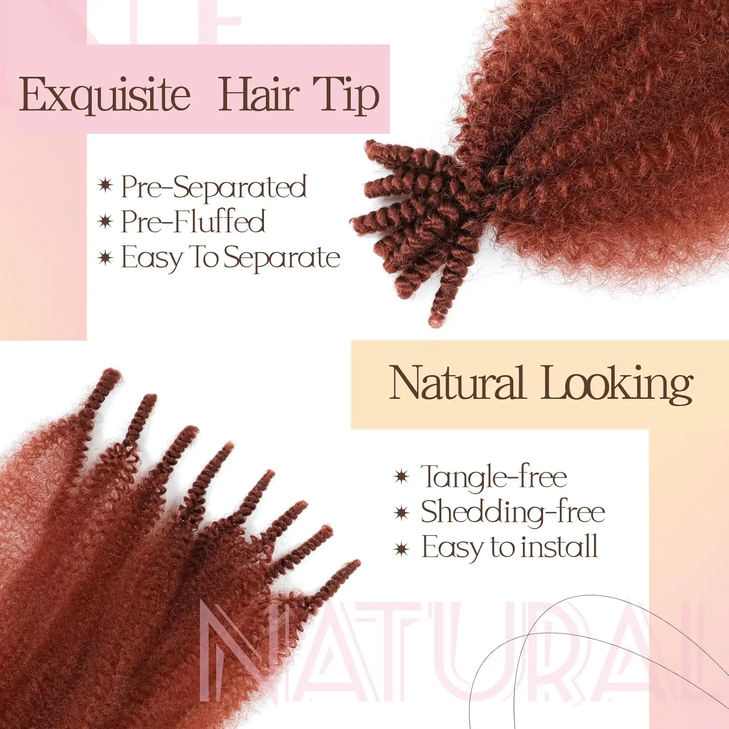 Capelli afro twist elastici da 8-22 pollici Capelli intrecciati Marley Twist Capelli twist primaverili pre-separati per morbidi farfalle sintetiche
