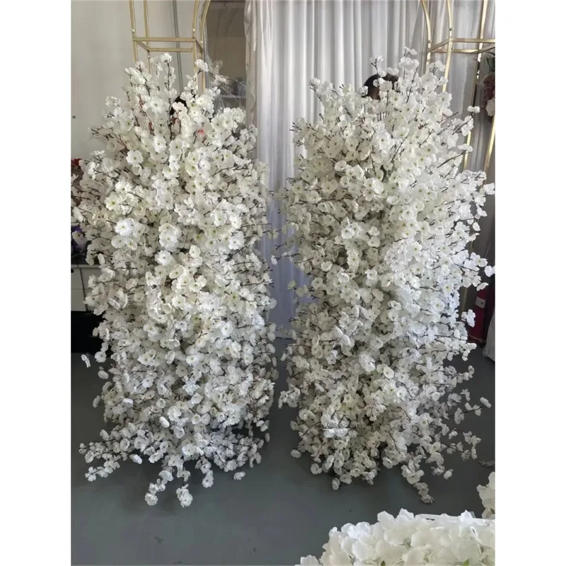 【2026】Wholesale White Cherry Blossom Flower Arch For Wedding Event Entrance Backdrop Decor