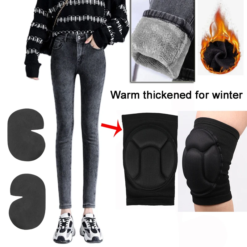 Woman Motorbike Jeans Windproof Plus Velvet women's Motorcycle pants Casual Motocross Road Knee Protective winter wnter warm Mot