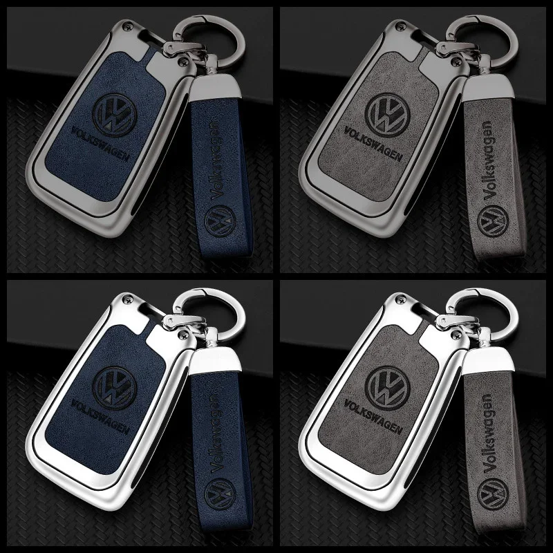 Zinc Alloy Car Smart Remote Key Case Cover Protector Shell Fob for VW Volkswagen Golf 7 MK7 Tiguan MK2 Auto Keychain Accessories