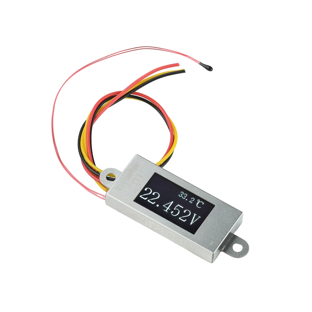 Mini-Digital-Voltmeter 0,77-Zoll-OLED 128x64 DC 0-30V Spannungs- und Temperaturmonitor 12-Bit-ADC Hochpräziser Spannungstester – Detail 19