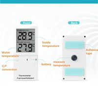 LCD Digital Display Mini Aquarium Thermometer Waterproof Floating Water Temperature Meter Vertical Gauge
