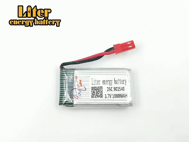 20pcs/lot 3.7V 1000mAh li-polymer beauty Linda X400 X300C X800 aircraft HJ818 HJ819 902540 Lipo battery 25c