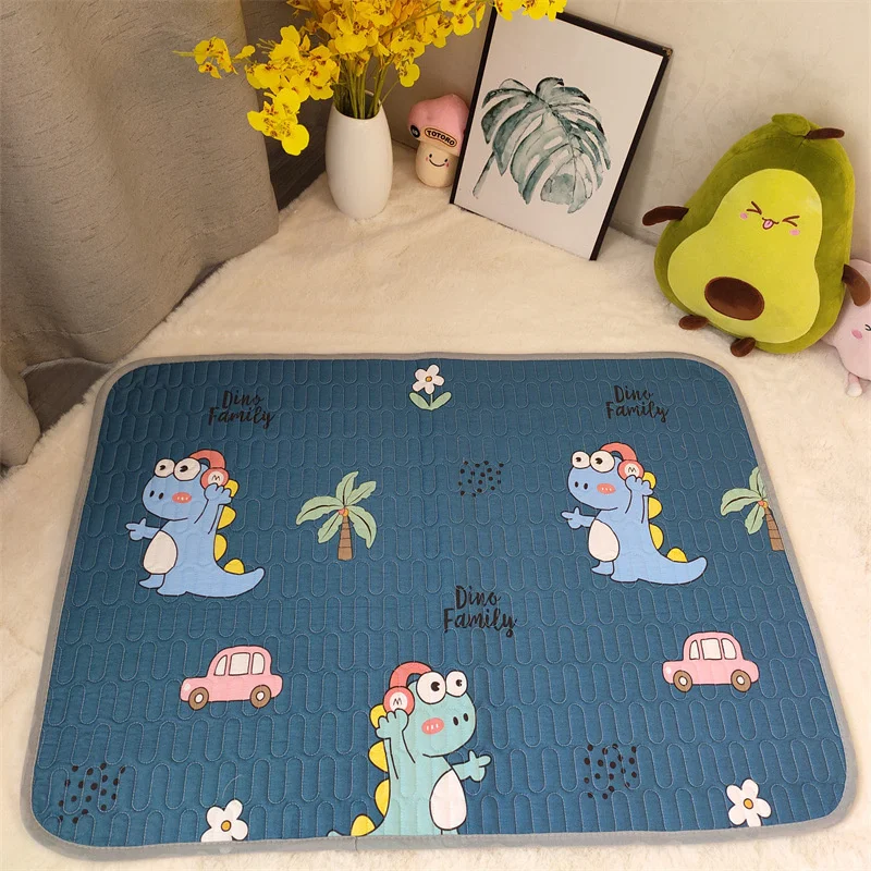 Reusable Baby Changing Mats Cover 50X70cm Baby Diaper Mattress Diaper for Newborn Cotton Waterproof Changing Pats Floor Play Mat