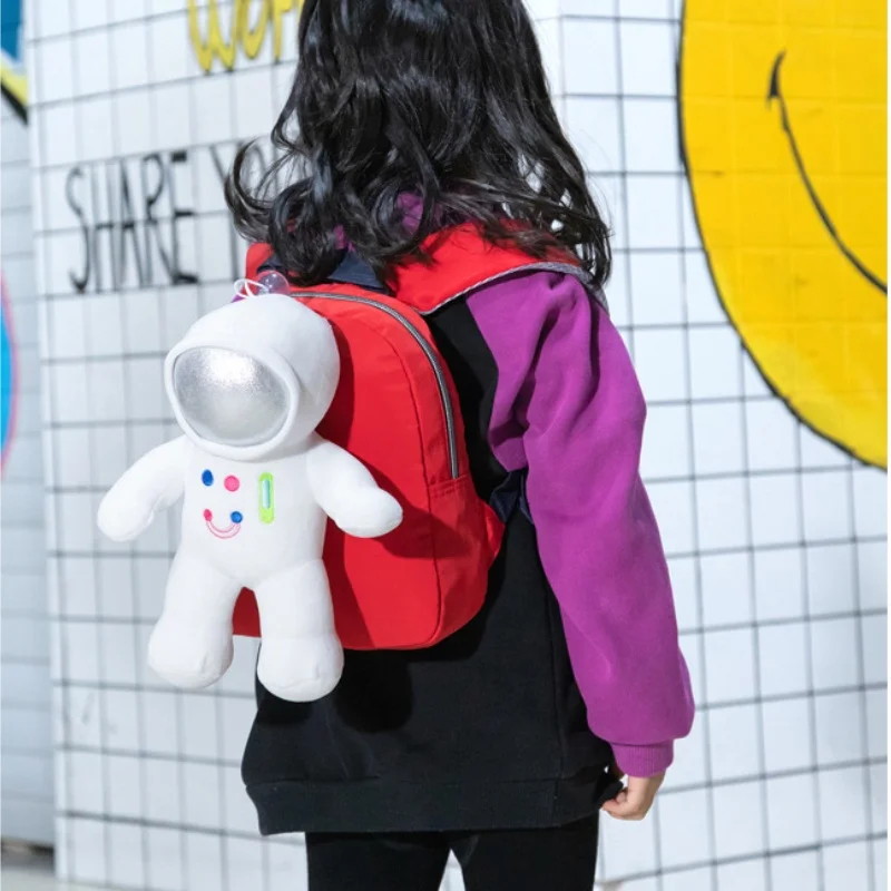 Children Cute Space Astronaut Small Backpacks New Cartoon Lovely Doll Little Boys Girls Small Schoolbags for Kindergarten Kids