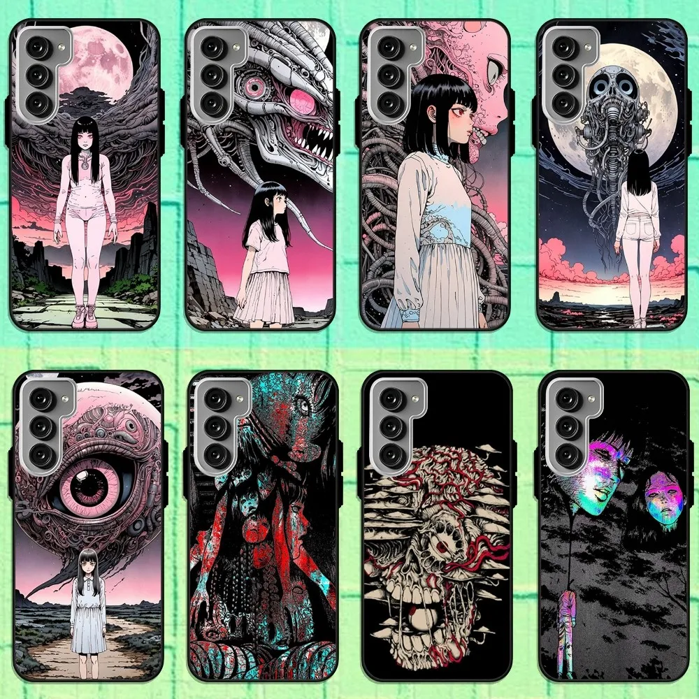 Junji Ito Terror Horror Manga Phone Case For Samsung Galaxy S22 S23 S24 S30 Note 20 10 Plus Lite FE ULTRA Shell