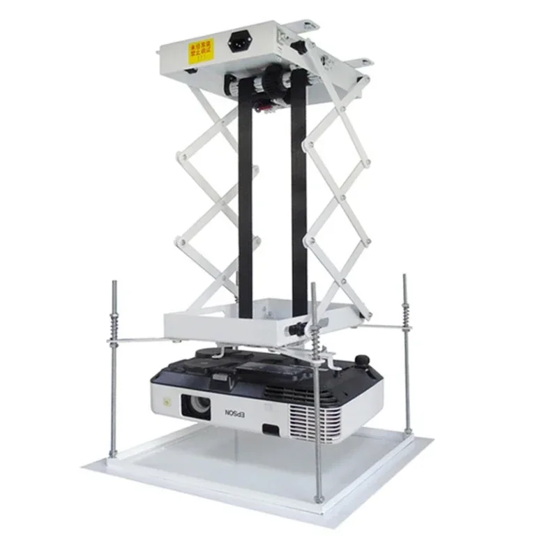 Bermotor Scissor Proyektor Lift Projector Bracket 70 Cm Projector Lift dengan Remote Control untuk Bioskop/Gereja/ sekolah