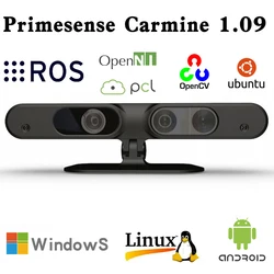 Primesense Carmine 1.09 Sensore 3D a corto raggio Scanner 3D Profondità somatosensoriale Telecamera RGBD Visione robot ROS Riconoscimento scheletro