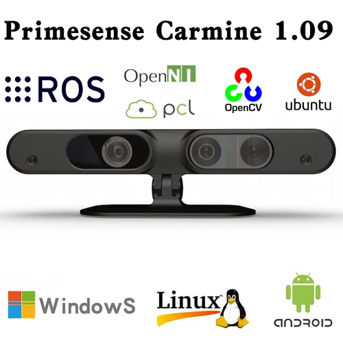 Primesense Carmine 1.09 근거리 3D 센서 3D 스캐너, 체성감각 깊이 RGBD 카메라, ROS 로봇 비전, 해골 인식