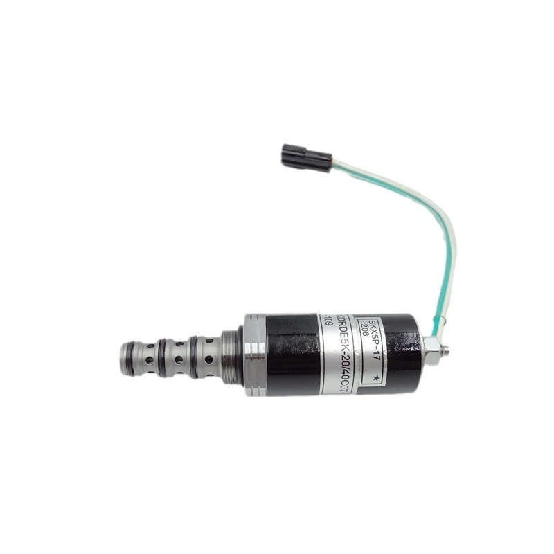 KDRDE5K-20/40C07-109 أجزاء حفارة صمام الملف اللولبي للمضخة الهيدروليكية لـ SK200 #3