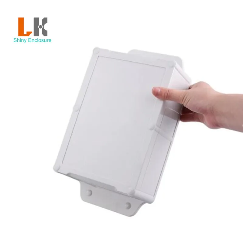 

LK-BWP04 High Quality ABS Waterproof Junction Box IP68 for PCB Outdoor Electrical Plastic Enclosures with Ears 260x143x75mm